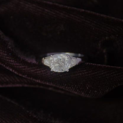 White Moissanite Cushion Cut Ring, Prong Set Ring for Her, 925 Sterling Silver Minimalist Ring, Handmade Ring for Men and Women, Dainty Ring