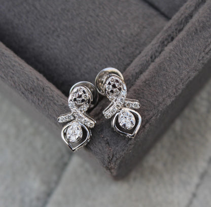 18K Real Gold Diamond Jewelry Set, IGI Certified Pendant Necklace & Earrings, Necklace with Earrings  Set, IGI Certified Gift for Women