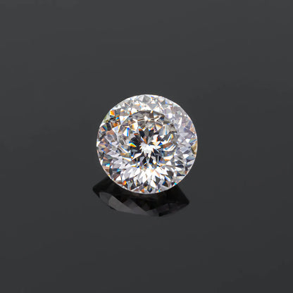 Portuguese Cut Moissanite Stone with GRA Certificate - 100 facets round