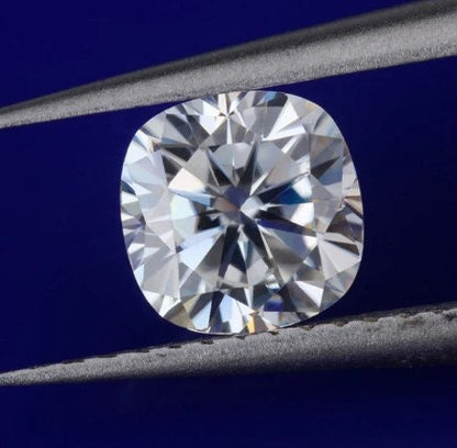 GRA Certified Loose VVS1 Moissanite, Cushion Cut Moissanite Stone For Engagement Ring, All Sizes Available, Jewelry Making Supplies Stones