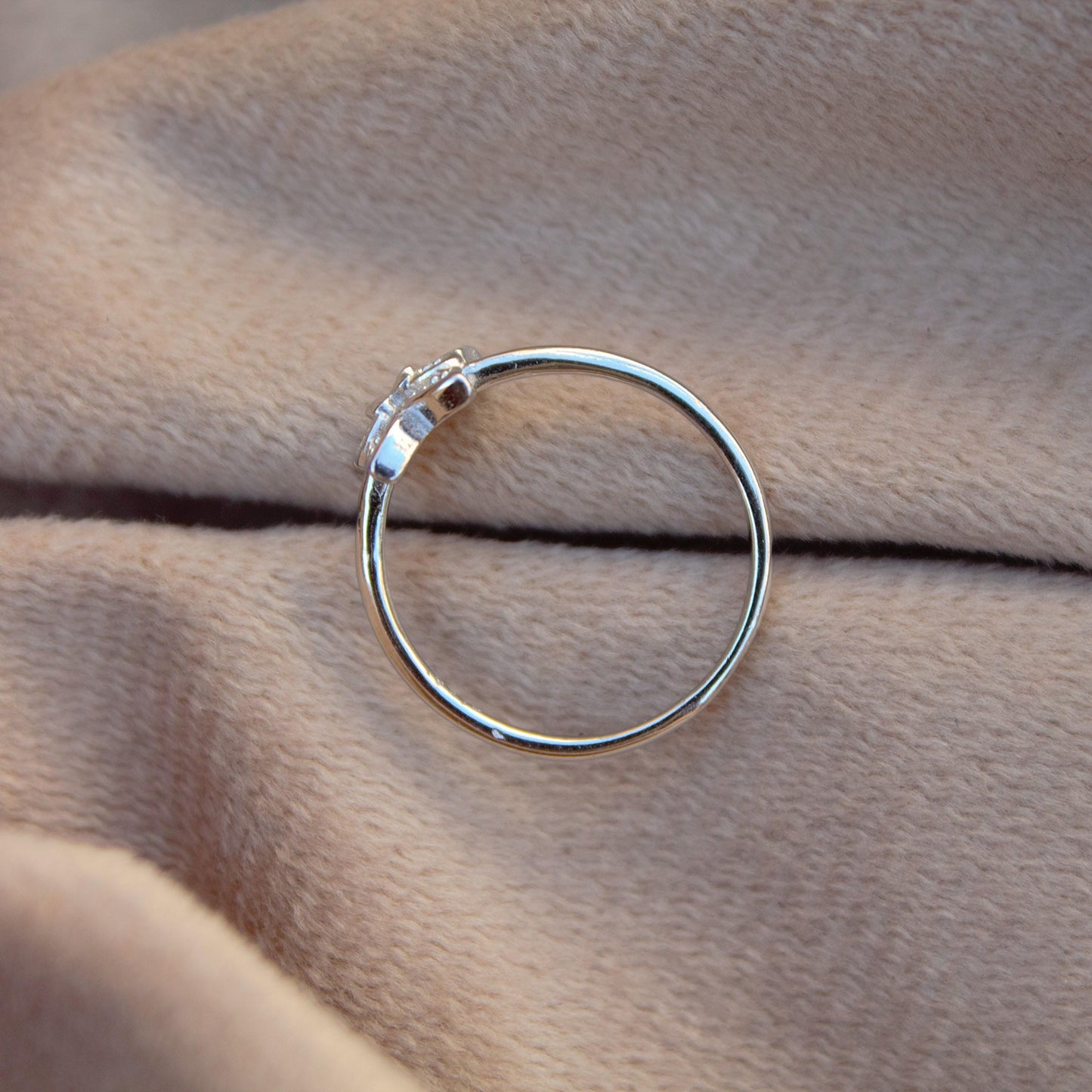 Dainty Butterfly CZ Ring, 925 Sterling Silver Ring, Vintage Style Silver Jewelry, Elegant Gift for Her, Stackable Ring, Butterfly Jewelry