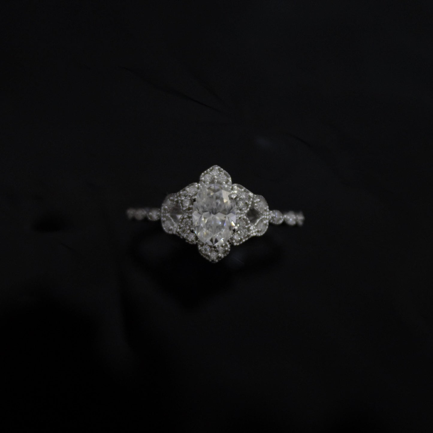 Art Deco Moissanite Ring – Vintage Style 925 Sterling Silver Jewelry, Dainty Designer Jewelry, Engagement Ring, Gift for Her