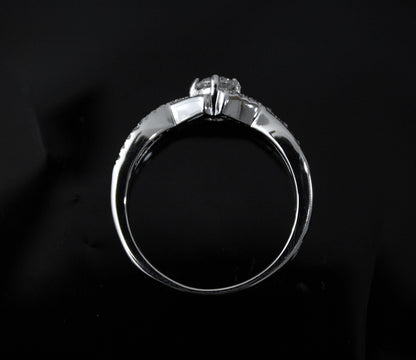 Silver Moissanite Dainty Ring for Wedding Gift, White Stone Ring, Designer Minimalist Ring, Moissanite Jewelry, Perfect Gift for Bridesmaids