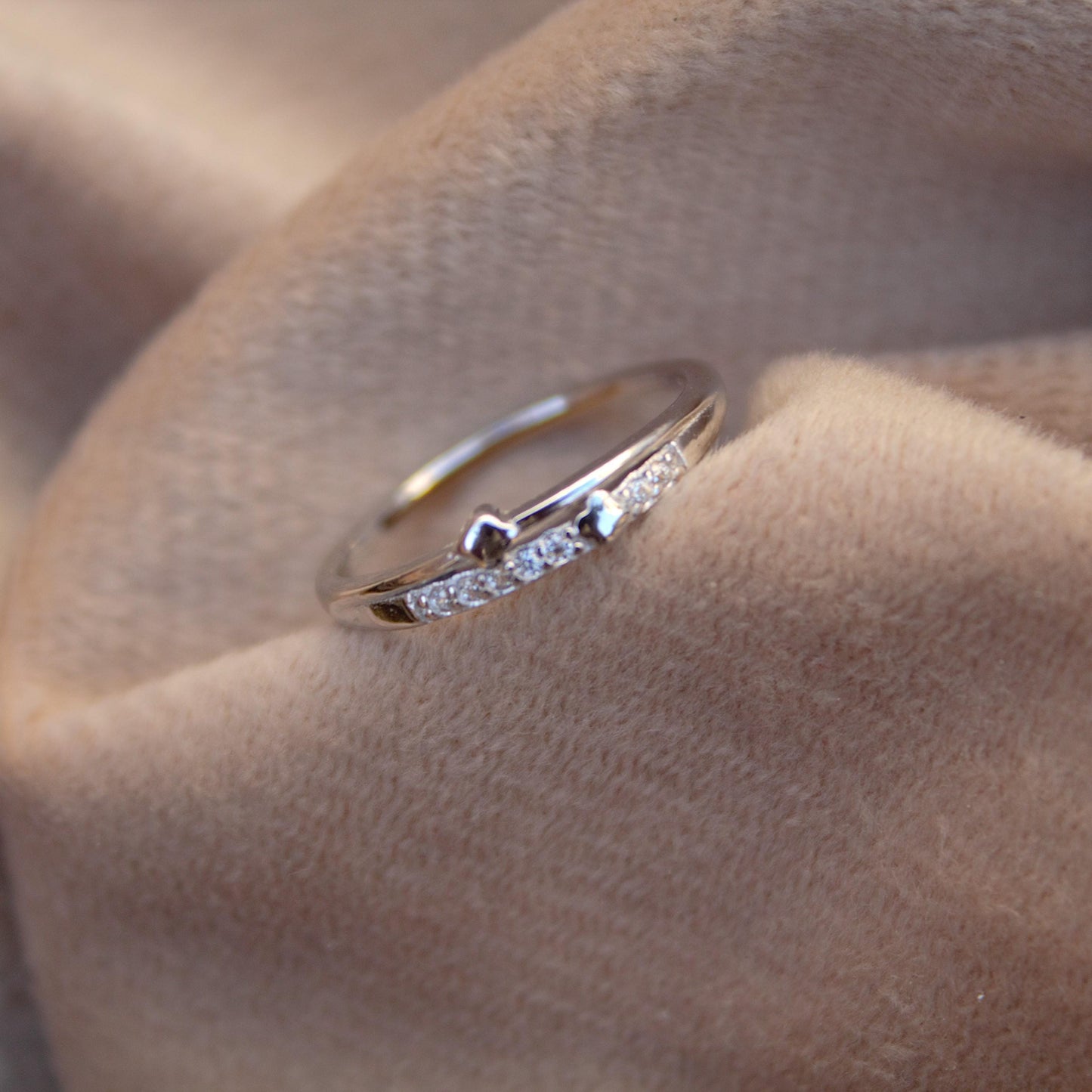 Unique Minimalist 925 Sterling Silver CZ Promise Ring for Her, Dainty & Elegant Small Cubic Zirconia Engagement Band, Stackable Thumb Ring