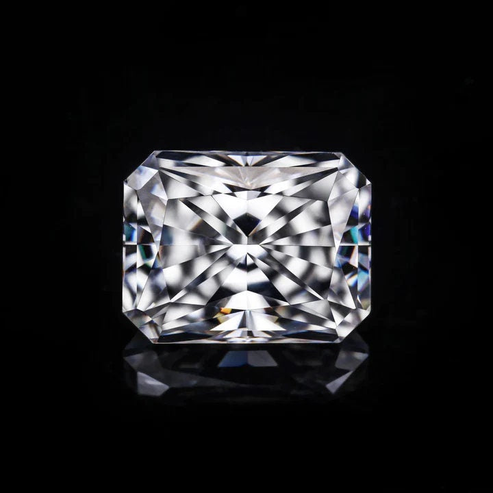 Radiant Cut Moissanite D Color VVS1, GRA Certified Stone for Men's Wedding Ring, Moissanite Loose Stone, 5X3mm to 14X10mm Available Sizes