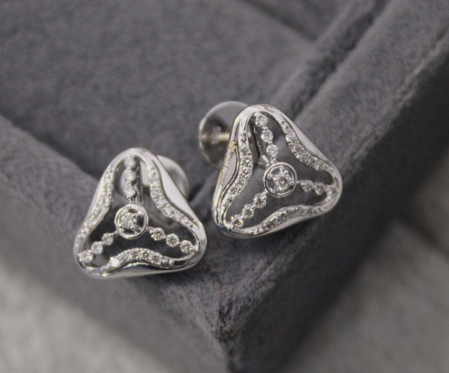 Natural Diamond Gold Earrings With Necklace, 18K Real Gold VS - SI Diamond Jewelry Set, Dainty Diamond Jewelry Perfect For Anniversary Gift