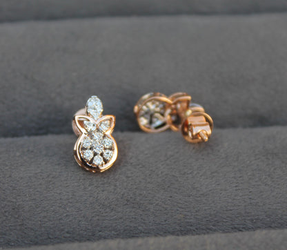 VS-SI Certified Natural Diamonds, 18K Gold Diamond Jewelry Set, Designer Pendant with Chain for Bride, Necklace Earrings Combo Set