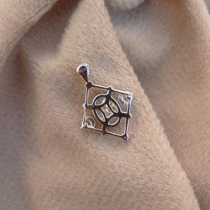 Moissanite Kite Shape Pendant in 925 Sterling Silver, Oval and Round Cut Stone Pendant, Stunning White Moissanite Jewelry, Perfect for Her