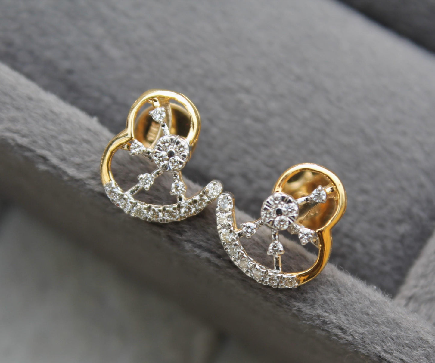 VS - SI Diamond Necklace Earrings Set, 18K Gold Jewelry for Her, IGI Certified Diamond Jewelry Set, Wedding Bridesmaid Gift For Her