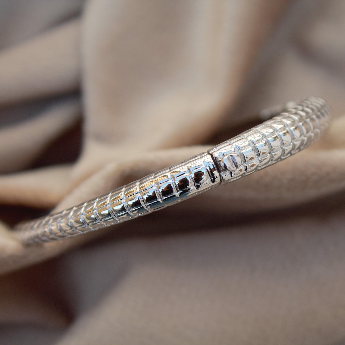 Moissanite Silver Bangle Bracelet For Engagement Gift, 925 Sterling Silver Bracelet Bangle, Delicate Hinged Bracelet,Station Bangle Bracelet