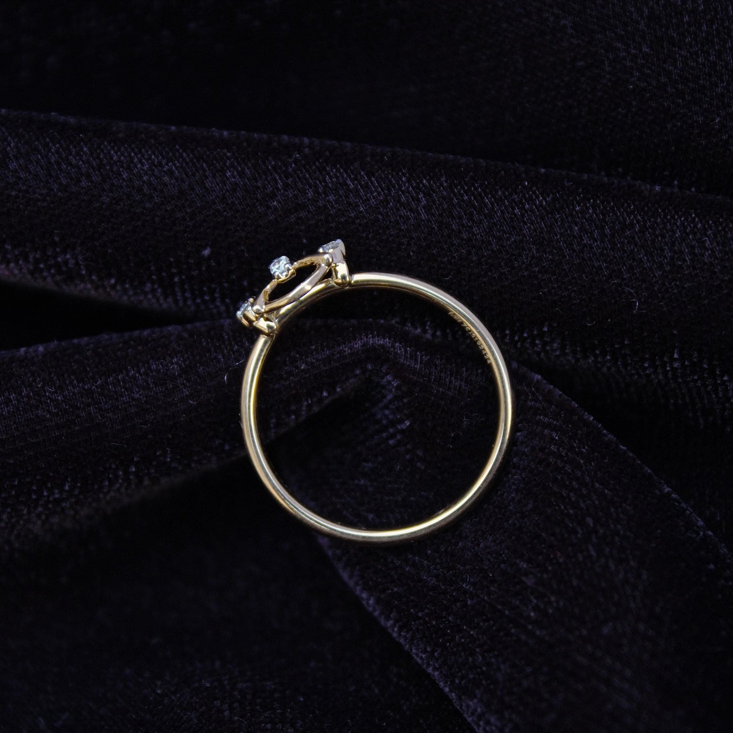 18K Solid Yellow Gold Ring, 6 US Gold Diamond Ring, IGI Certified Diamond Jewelry, Real Diamond Elegant Minimalist Ring For Birthday Gift