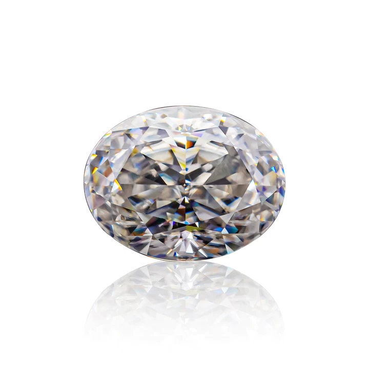 Oval Cut Moissanite - D Color VVS1 Moissanite, GRA Certified loose oval moissanite, 1 carat 2 carat 3 carat oval moissanite
