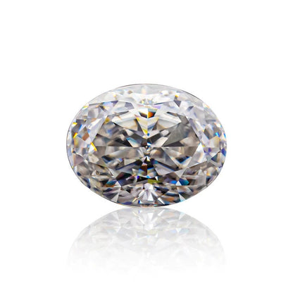 Oval Cut Moissanite - D Color VVS1 Moissanite, GRA Certified loose oval moissanite, 1 carat 2 carat 3 carat oval moissanite