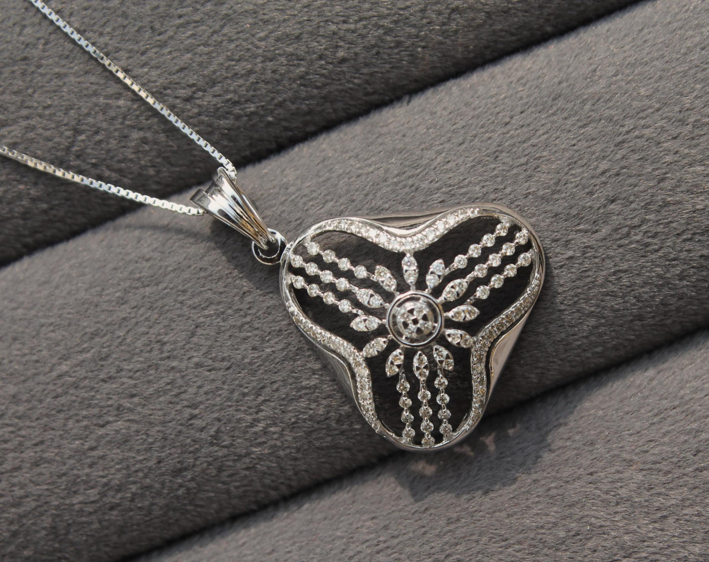 Natural Diamond Gold Earrings With Necklace, 18K Real Gold VS - SI Diamond Jewelry Set, Dainty Diamond Jewelry Perfect For Anniversary Gift