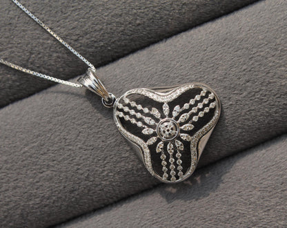 Natural Diamond Gold Earrings With Necklace, 18K Real Gold VS - SI Diamond Jewelry Set, Dainty Diamond Jewelry Perfect For Anniversary Gift