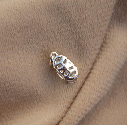 Oval Cut Moissanite Solitaire Pendant, Prong Set Minimalist Pendant, 925 Sterling Silver Dainty Jewelry for Her, Silver Charm Pendant Gift