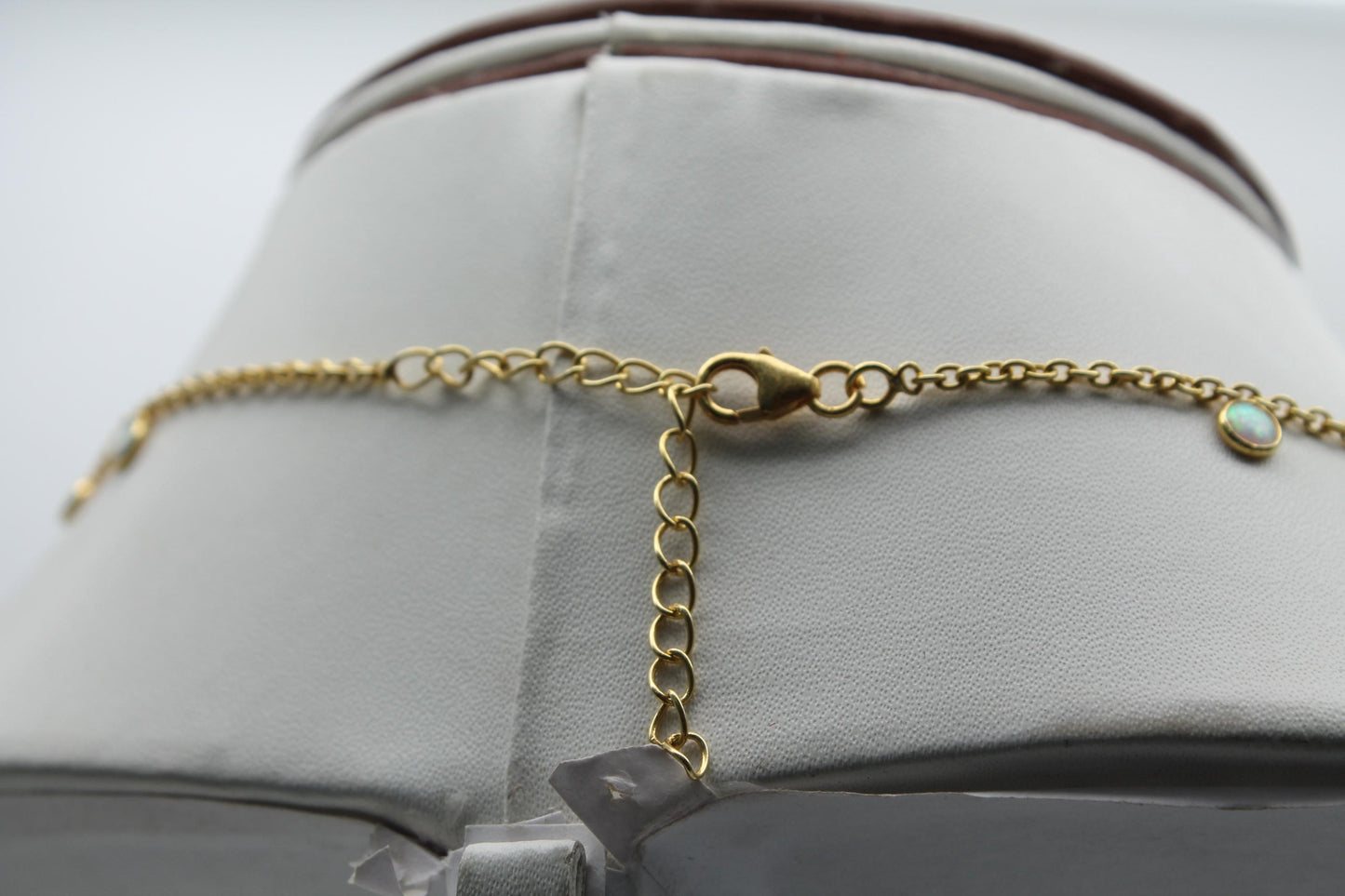 Opal Charm Necklace For Gift, Dainty Opal Jewelry, October Birthstone Necklace, 925 Sterling Silver Necklace for Wife, Opal Charm Necklace