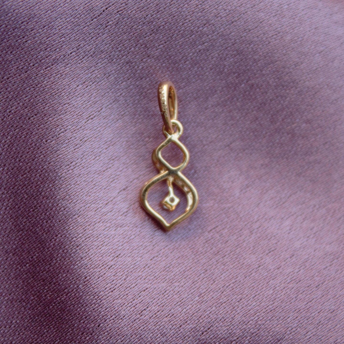 18K Solid Gold Dainty Pendant, IGI Certified Diamond Jewelry, Graduation Pendant Gift For Daughter, Natural Diamond Minimalist Pendant