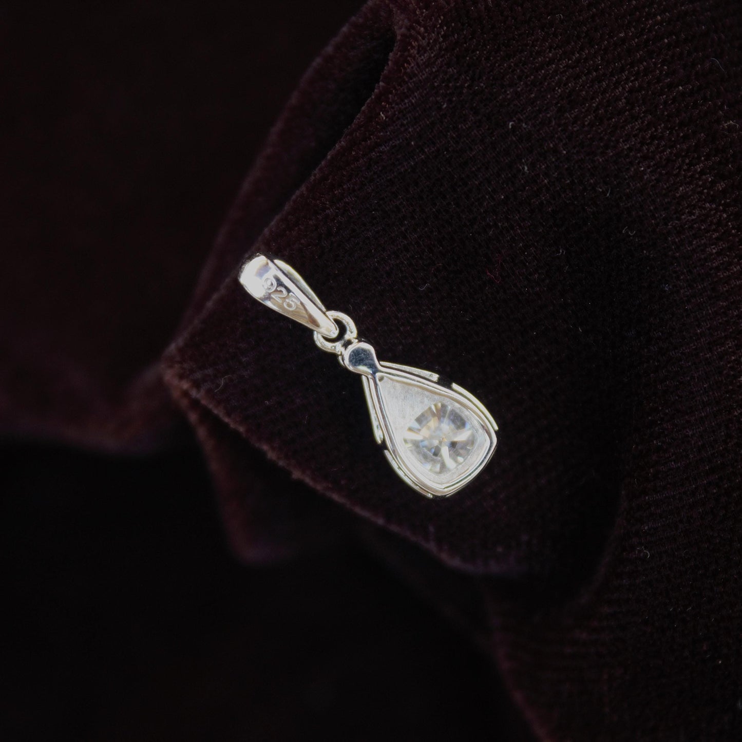 Minimalist Cushion Cut Moissanite Bridesmaids Pendant, Solid 925 Sterling Silver Pendant for Her, Dainty Silver Pendant, Tiny Charm Pendant