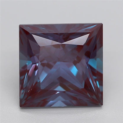 Lab-Created Alexandrite Stone, Square Princess Cut Loose Stone, 3mm to 12mm Sizes Available, Top Quality Stones, Jewelry Making Supplies