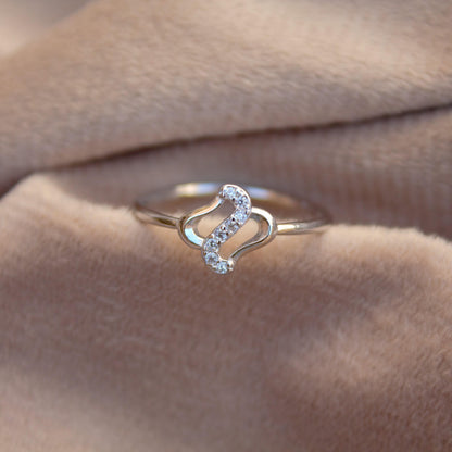 Sterling Silver Cubic Zirconia Ring, Dainty CZ Engagement Ring, Sparkling Solitaire Promise Ring, Vintage-Inspired Wedding Jewelry Gift