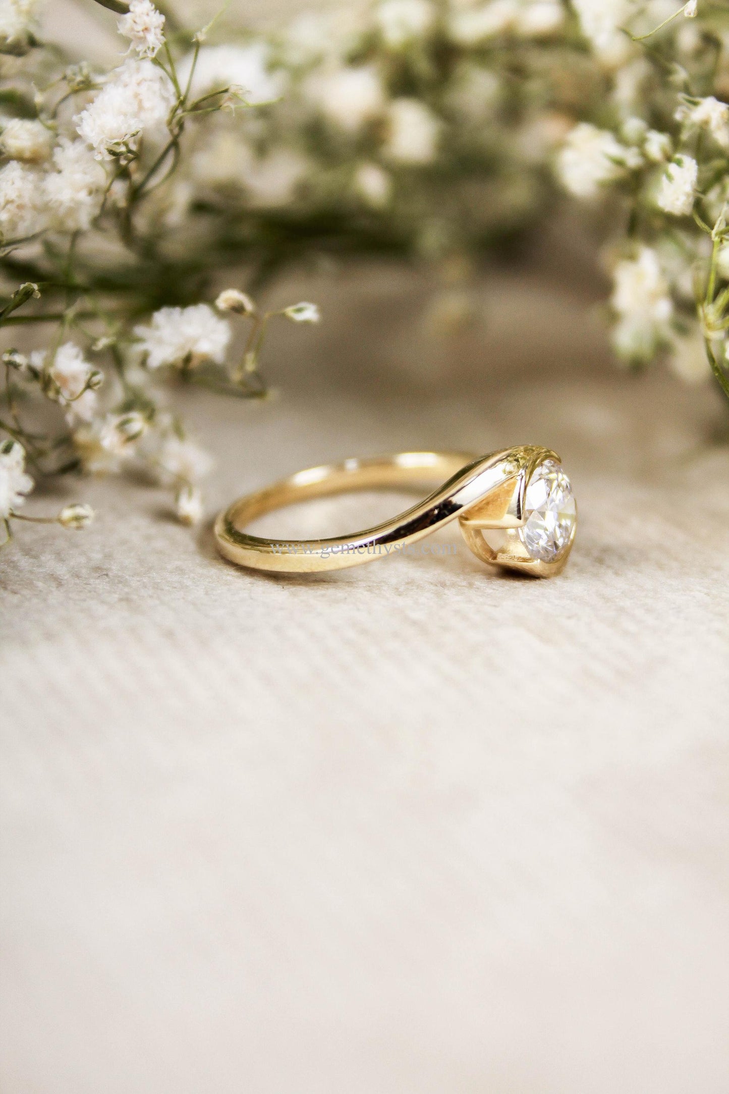 0.90 Carat Lab Grown Diamond Ring, Solid Gold Ring, Perfect for Engagement or Wedding Gift, Statement Gold Ring for Women, Christmas Gift