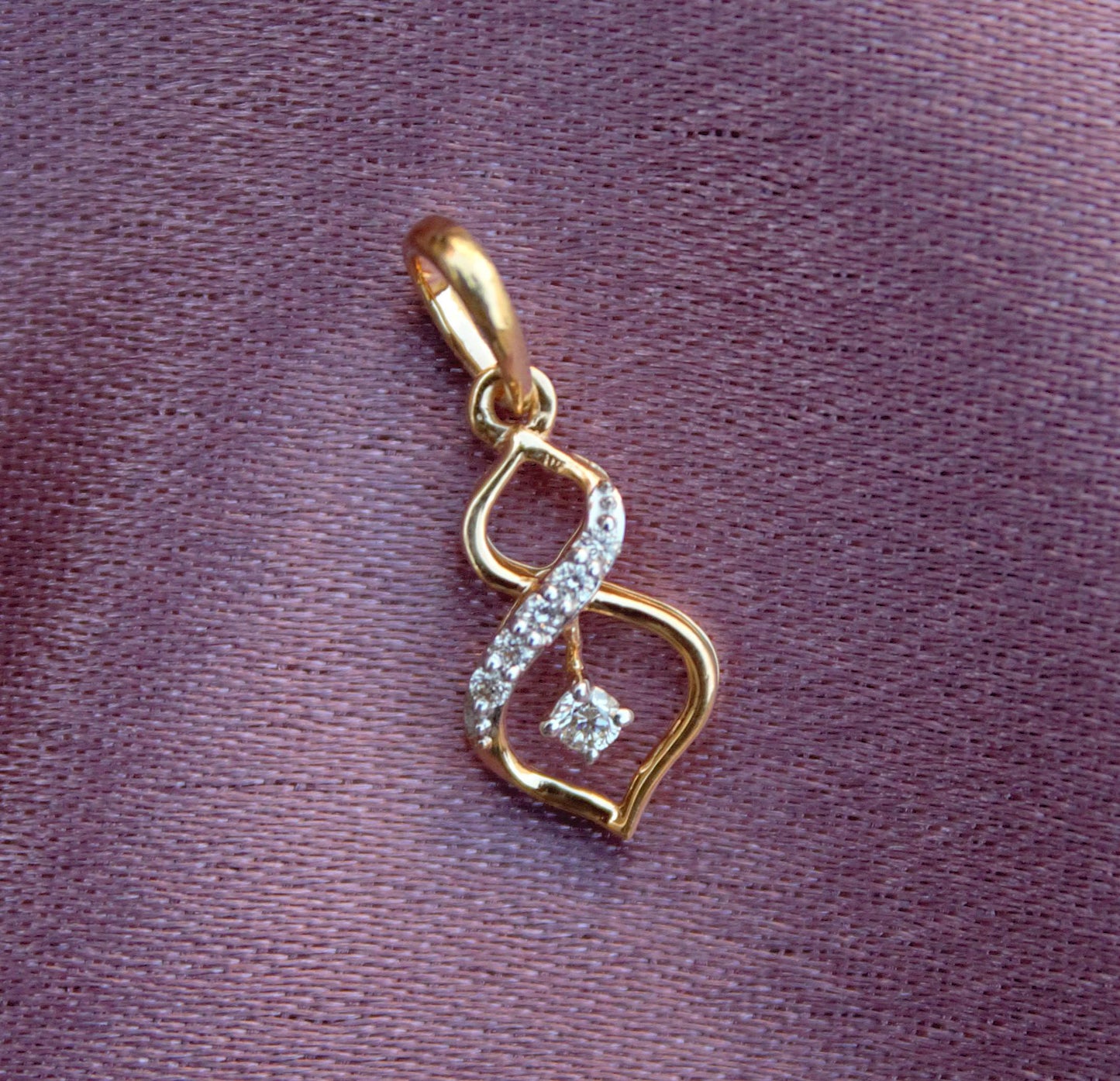 18K Solid Gold Dainty Pendant, IGI Certified Diamond Jewelry, Graduation Pendant Gift For Daughter, Natural Diamond Minimalist Pendant