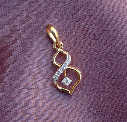 18K Solid Gold Dainty Pendant, IGI Certified Diamond Jewelry, Graduation Pendant Gift For Daughter, Natural Diamond Minimalist Pendant