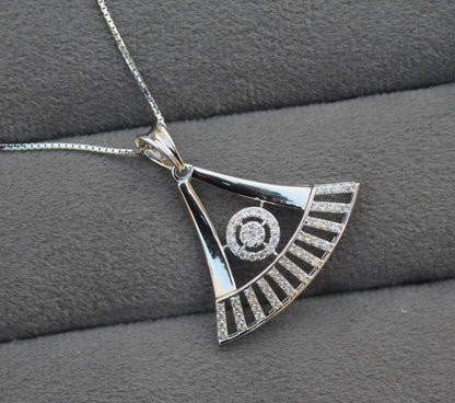 Minimalist Gold Diamond Jewelry, Natural Diamond Necklace Earring for Bride, Available in White Gold, Yellow Gold, Rose Gold, IGI Certified