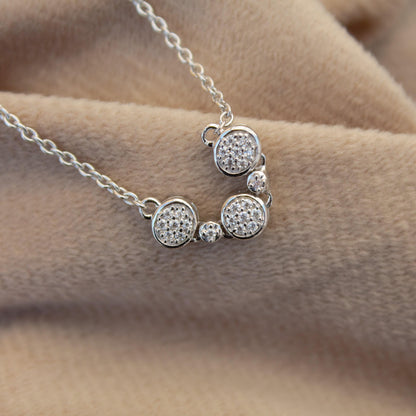 Moissanite Link Chain Bracelet in 925 Sterling Silver, Adjustable Bracelet For Girls, Silver Dainty Bracelet, Graduation Gift for Daughter