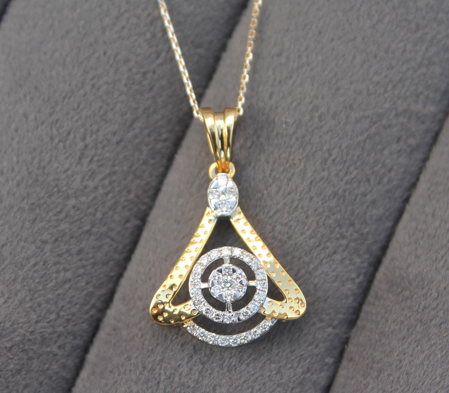 Diamond Necklace Earrings Set, Dainty Gold Jewelry for Engagement, IGI Certified 18K Gold Necklace with Earrings, Birthday Gift for Her