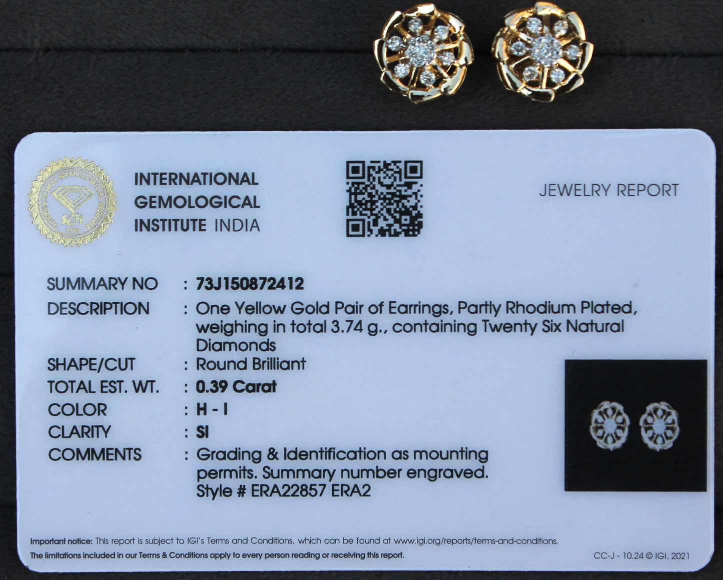 Yellow Gold Round Diamond Pendant Earring, Ready To Ship, 18K Gold Diamond Jewelry, Beautiful Diamond Jewelry Set For Anniversary Gift