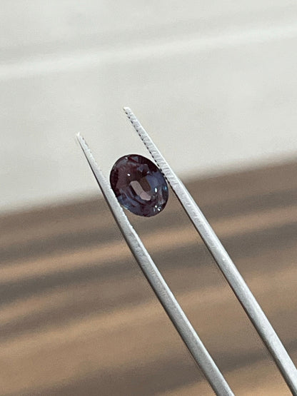 Lab-Created Alexandrite Oval Cut Stone, 3X4mm to 10X12mm Sizes Available, Faceted Stone Jewelry Making Supplies, Color Changing Stone