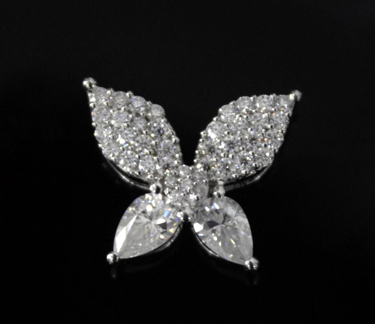 Butterfly Shape Moissanite 925 Sterling Silver Pendant, Minimalist Jewelry, Silver Dainty Pendant, Prong Pendant, Perfect Gift for Daughter