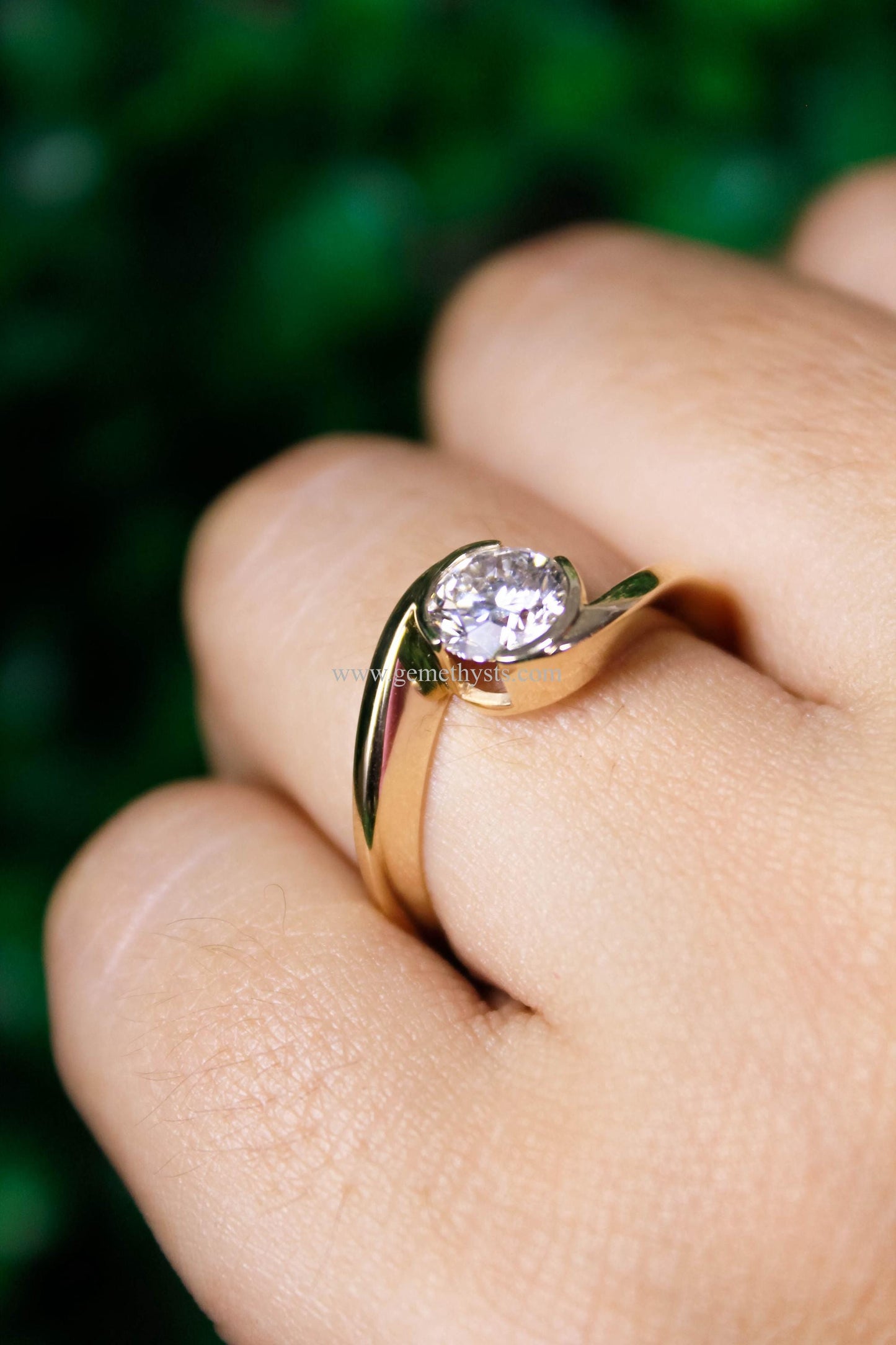 0.90 Carat Lab Grown Diamond Ring, Solid Gold Ring, Perfect for Engagement or Wedding Gift, Statement Gold Ring for Women, Christmas Gift