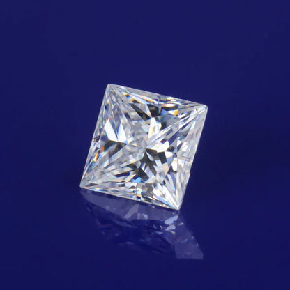 Princess Cut Moissanite with GRA Certificate, Loose Square Moissanite Jewelry Making Supplies, Eye Clean Quality D Color VVS1 Grade Stone