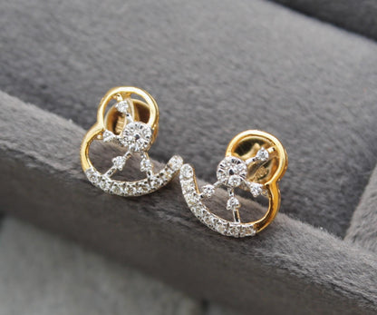 VS - SI Diamond Necklace Earrings Set, 18K Gold Jewelry for Her, IGI Certified Diamond Jewelry Set, Wedding Bridesmaid Gift For Her