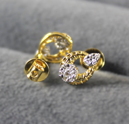 IGI Certified Natural Diamond Necklace with Stud Earrings, Solid 18K Gold Pendant with Chain and Earrings, Designer Gold Diamond Jewelry