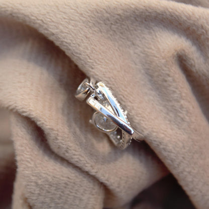 Shiny Moissanite Round Cut Prong Set Pendant, 925 Sterling Silver Pendant for Her, Minimalist Silver Pendant, Silver Charm Dainty Pendant