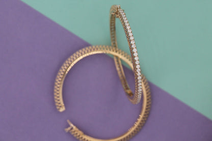 Openable Gold Bangles- Lab Grown Diamond Bracelet- 10K/ 14K/ 18K Gold Bangles- Daily Wear Diamond Bangle Set For Women- Gift For Wife