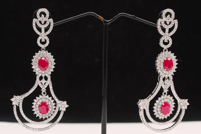 Victorian Style Necklace Earring Set, Peacock Design Bridal Necklace, Beautiful Anniversary Gift For Wife, Rare Indian Designer Jewelry Set