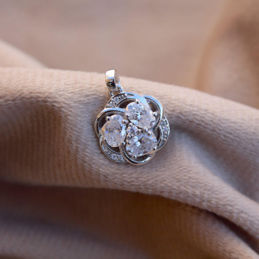 925 Sterling Silver Moissanite Oval Cut Pendant, Silver Dainty Pendant, Designer Jewelry for Her, Moissanite Jewelry, Pendant for Chain