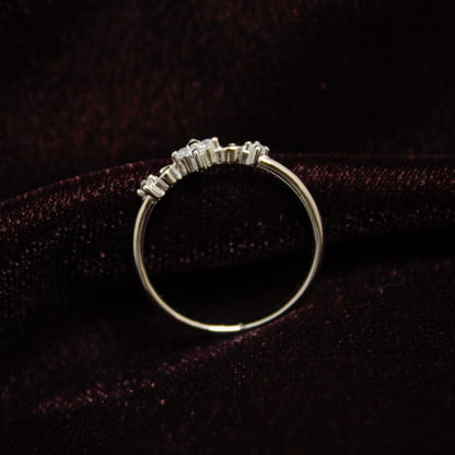 925 Sterling Silver CZ Ring, 1 Gram Super Lightweight Rings, Ready to Ship Jewelry, Cubic Zirconia Silver Ring Graduation Gift for Daughter