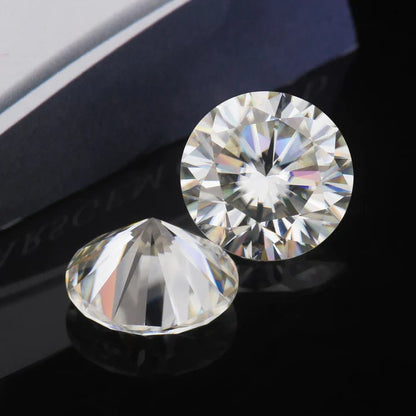 Round Moissanite Stone with GRA Certificate  - 4 MM to 18 MM - H&A round moissanite, gra Certified Round Moissanite,