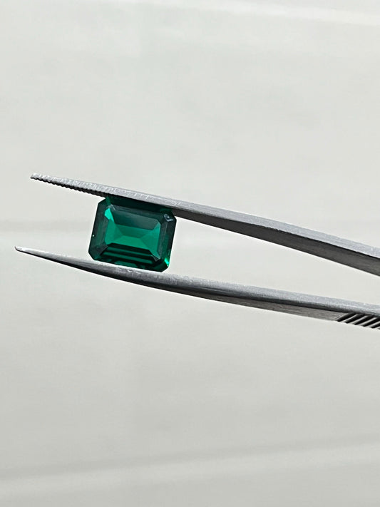 Lab-Created Emerald Stone, GRA Certified Stone, 3X5mm to 12X14mm Sizes Available, Emerald Cut Stone, Jewelry Making Stone, Gift for Her
