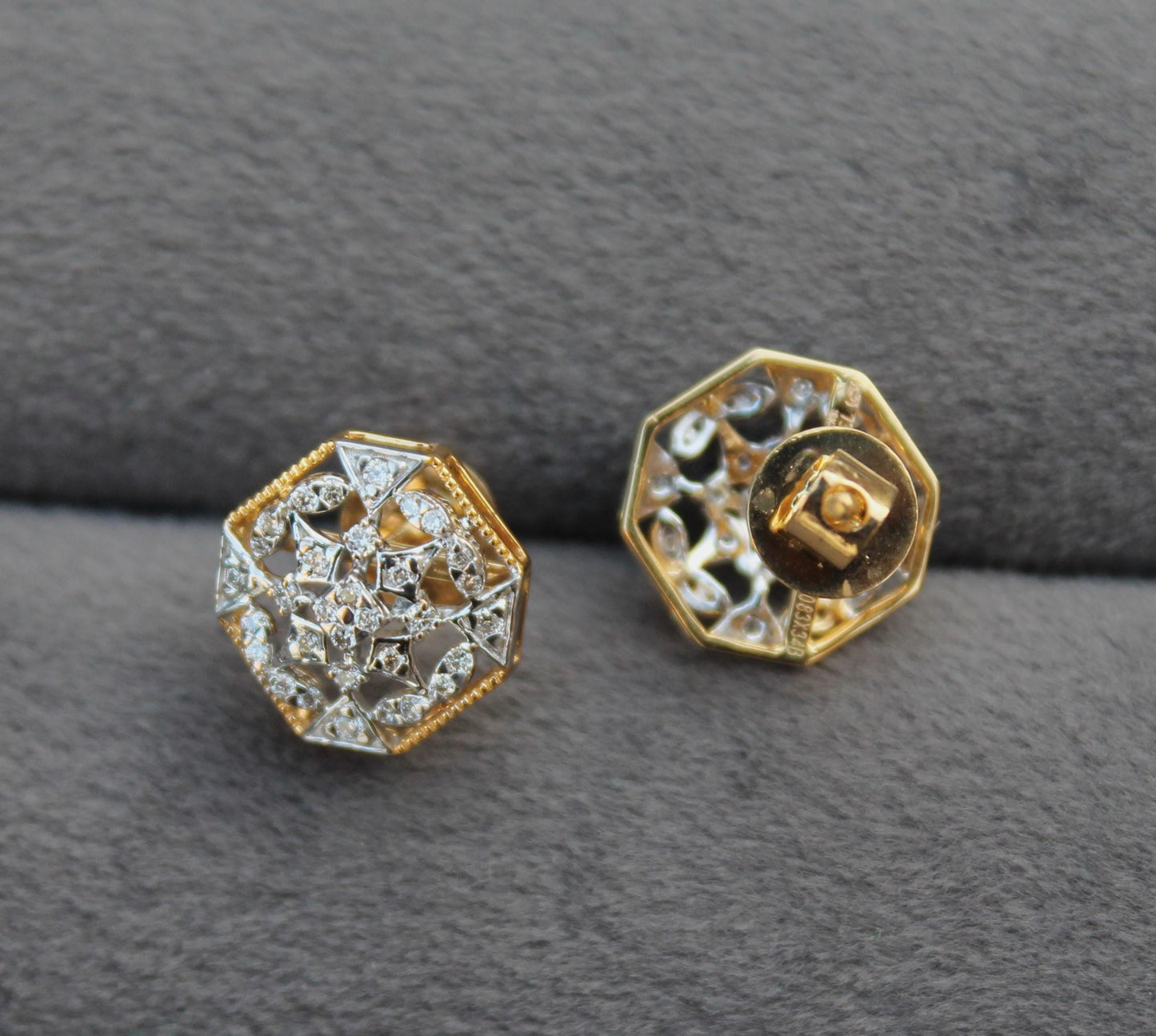 Luxury IGI Certified Diamond Set, VS-SI Diamond Gold Necklace & Earring, Bridal Jewelry Gift in 18K Yellow Gold Pendant Necklace Earring Set