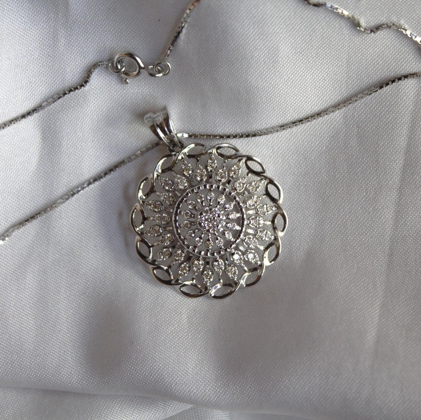 Natural Diamond18K Gold Jewelry Set, IGI Certified Diamond Jewelry for Her, Chain Pendant Necklace with Stud Earring, Statement Jewelry Gift