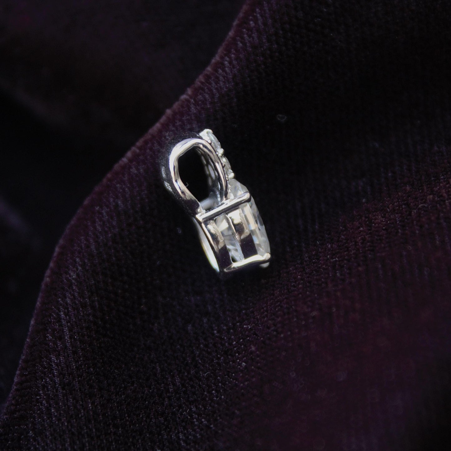 925 Sterling Silver Oval Cut Moissanite Pendant, Dainty Silver Pendant, White Moissanite Solitaire Pendant, Prong Setting Pendant for Chain