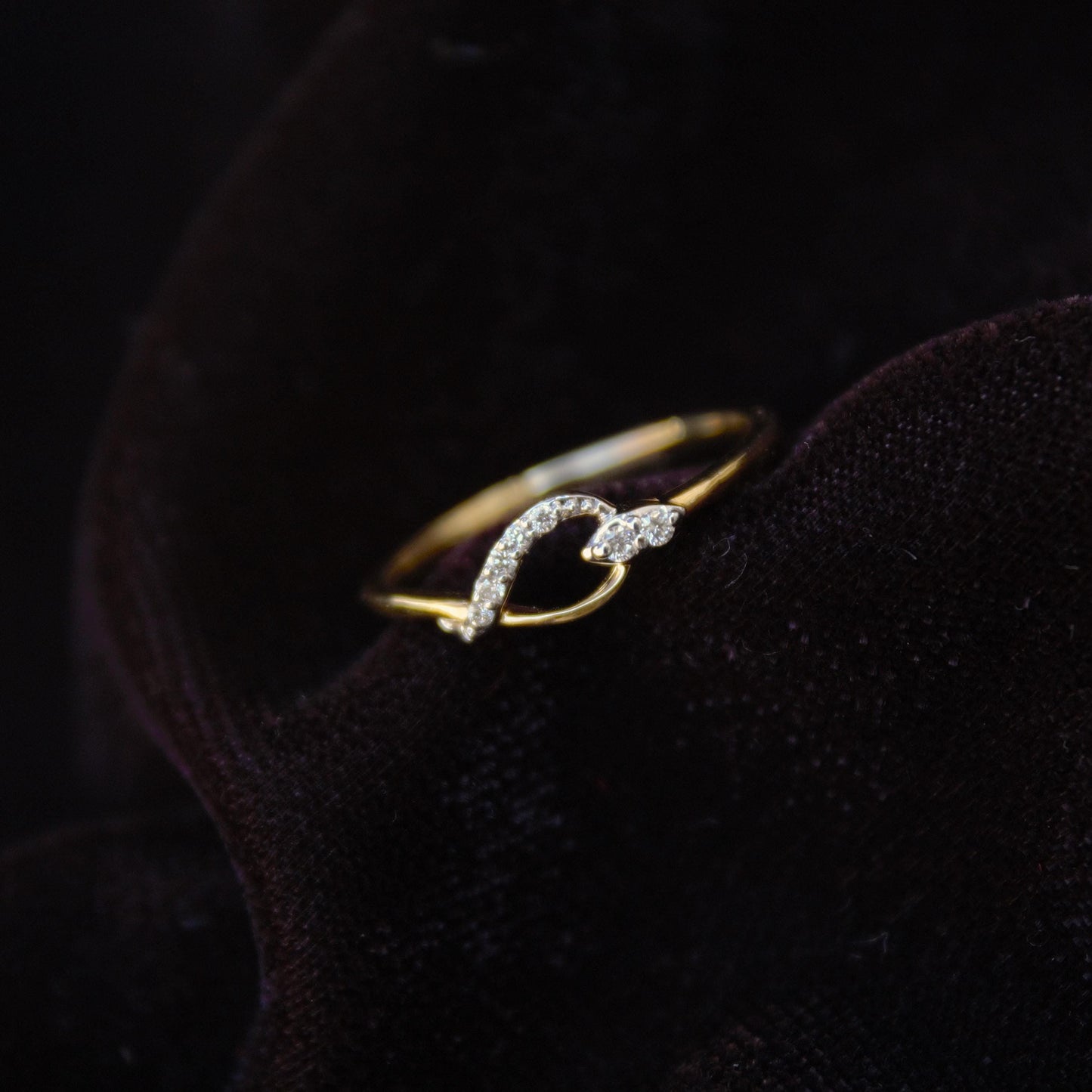 18K Solid Gold Ring, 5.25US Gold Diamond Ring, IGI Certified Diamond Jewelry, Seven Stone Gold Ring, Proposal Gold Ring With Natural Diamond