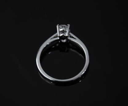 Oval Moissanite Solitaire Ring, 925 Sterling Silver Dainty Ring, Minimalist Ring for Women, Moissanite Travel Ring, Propose Ring for Her